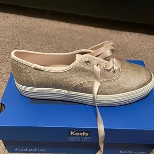 Brand new rose gold Keds